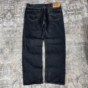 Levi's 501 Button Fly Jeans Dark Wash Men's W38 L32 Classic Denim